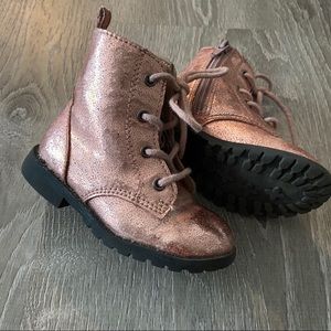 GAP Sparkle Glitter Combat Boots